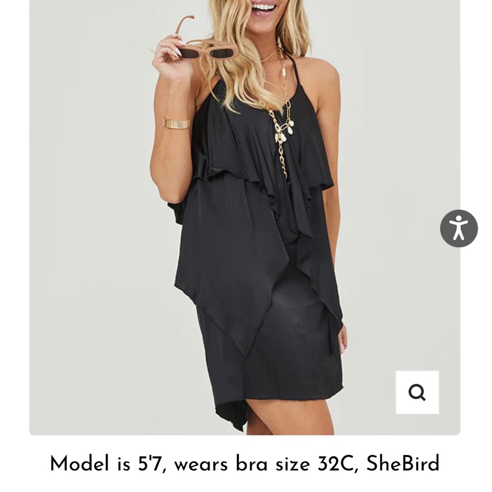 New with Tag SheBird dress with built-in Bra Black